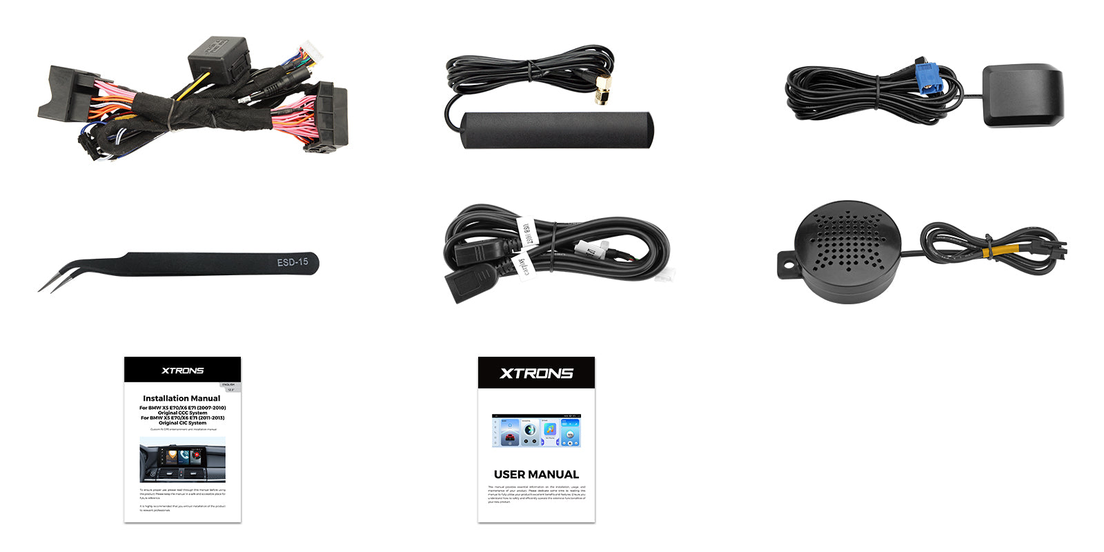 XTRONS QBBH14NB12X5N 10.25in 2K Widescreen Android 14 Head Unit for BMW X5 X6