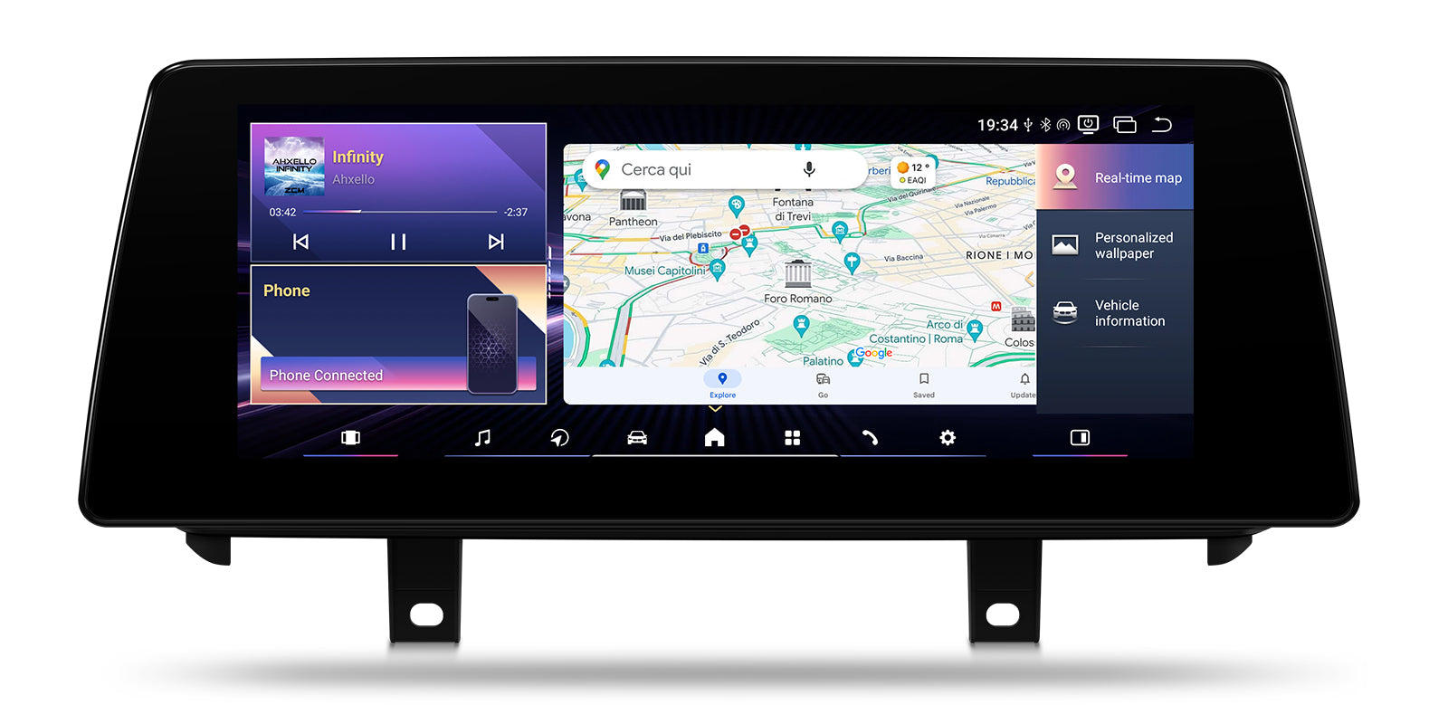XTRONS QBBH14NB12X5N 10.25in Android 14 Head Unit BMW X5 X6