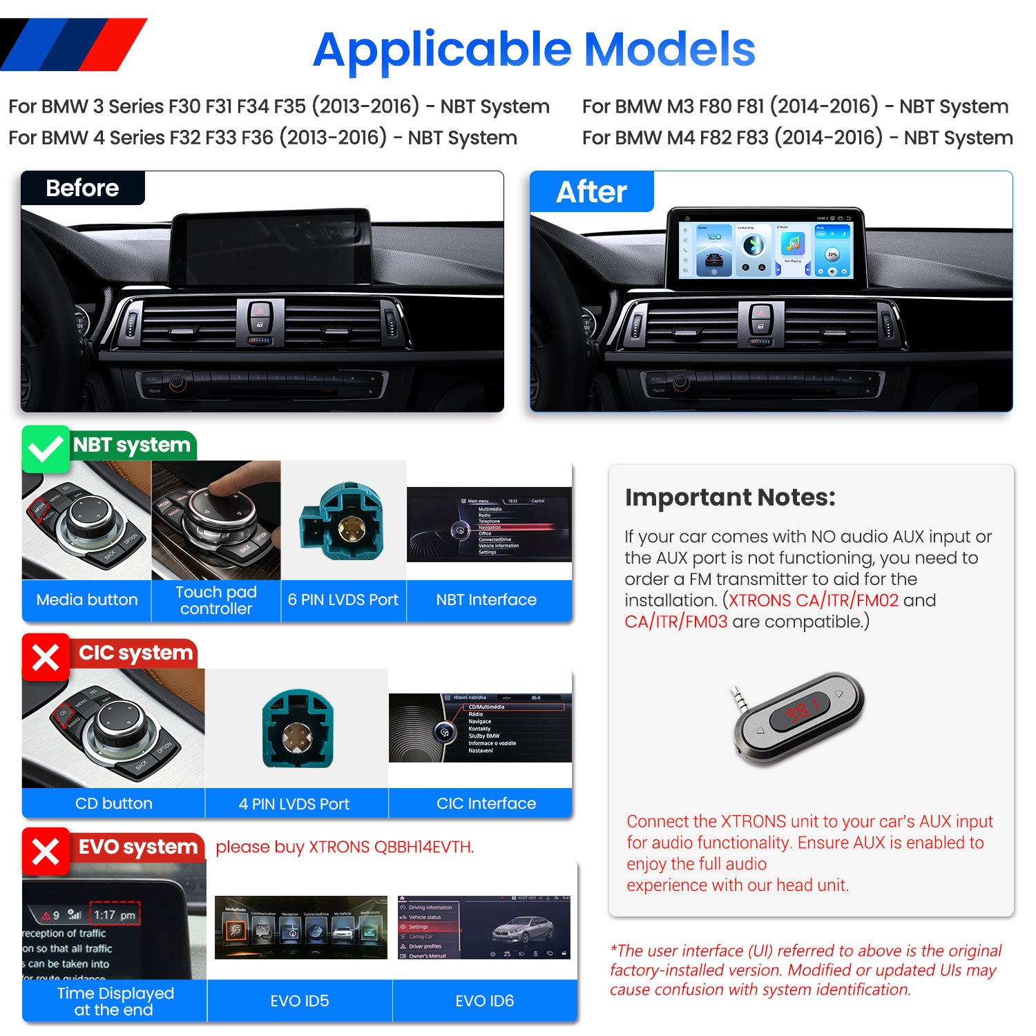 XTRONS 10.25in Android Head Unit BMW 3 4 M3 M4