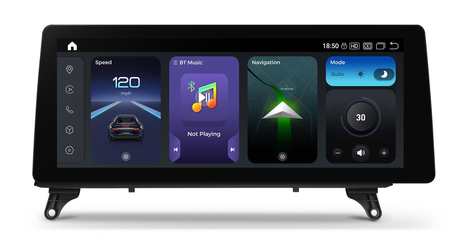 XTRONS QGB24CIB12X5R Wireless CarPlay Head Unit for BMW X5/X6 12.3in 2K