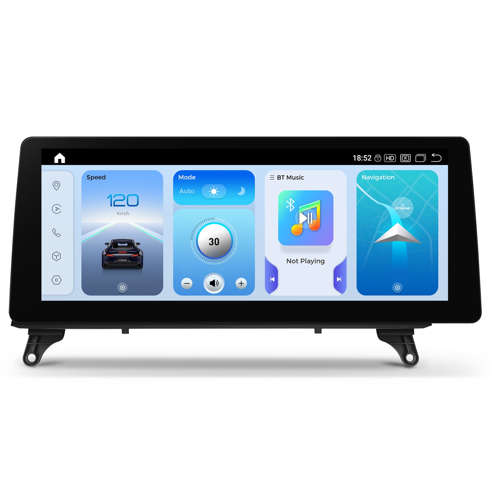 XTRONS QGB24CIB12X5R Wireless CarPlay Head Unit for BMW X5/X6 12.3in 2K