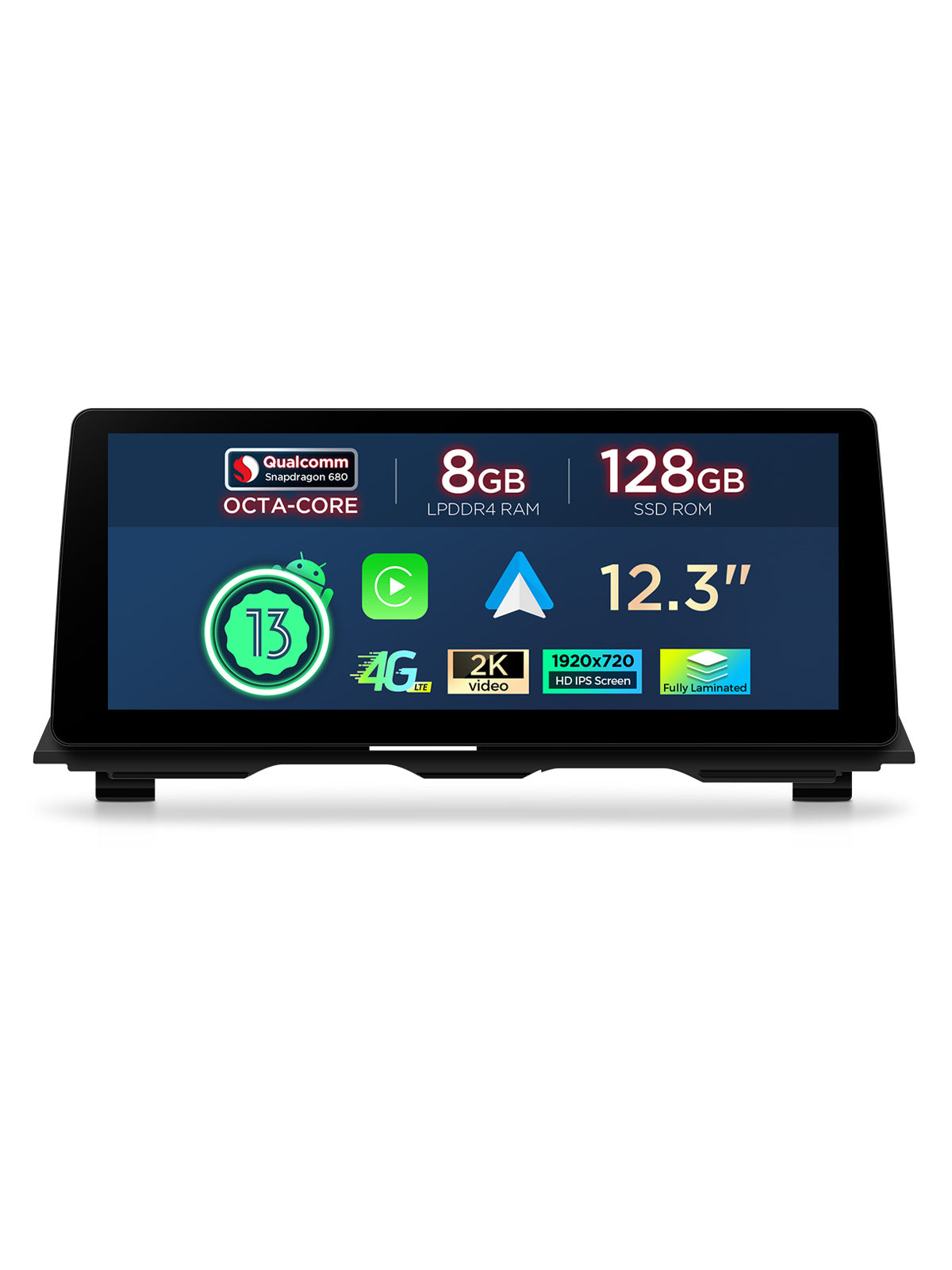 XTRONS BMW 5 Series 12.3in Android Head Unit 8GB 128GB Wireless CarPlay