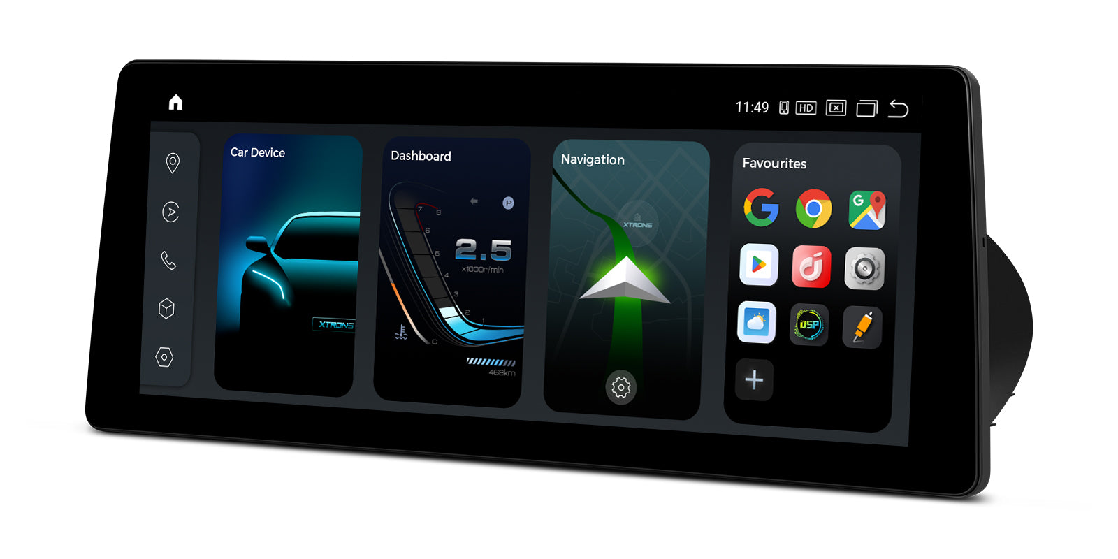 XTRONS QGB24CCB12E92 12.3in 2K Android Head Unit Wireless CarPlay 8GB 128GB
