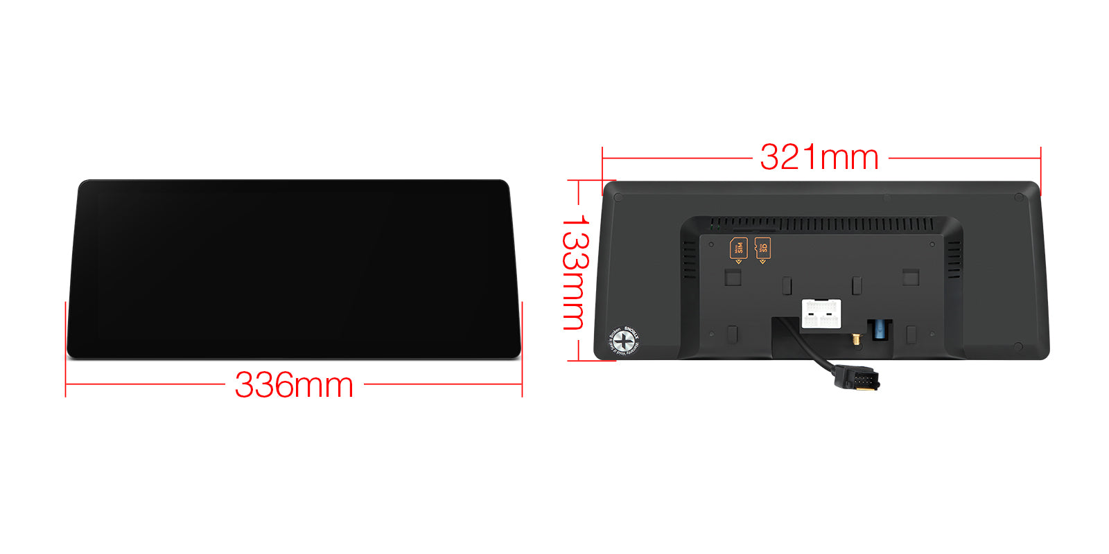 XTRONS QGB24CCB12E92 12.3in 2K Wireless CarPlay Head Unit for BMW 3 Series