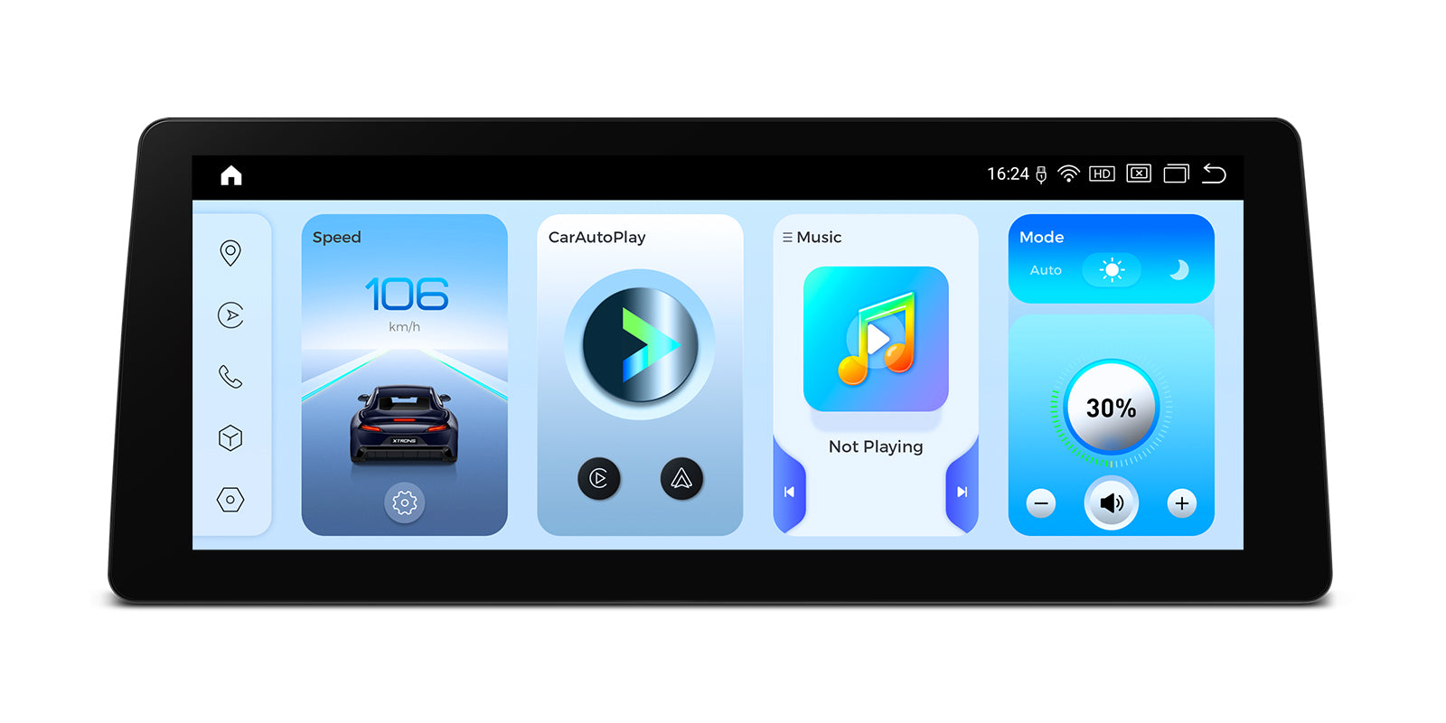 XTRONS QGB24CCB12E92 12.3in 2K Android Head Unit Wireless CarPlay 8GB 128GB