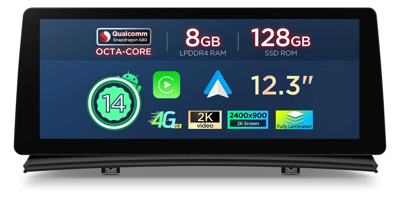 XTRONS BMW X3 E83 12.3in 2K Android Head Unit CarPlay QGB24X3MK