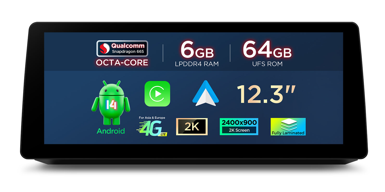 XTRONS BMW 5 Series 12.3in Android Car Stereo 6GB 64GB