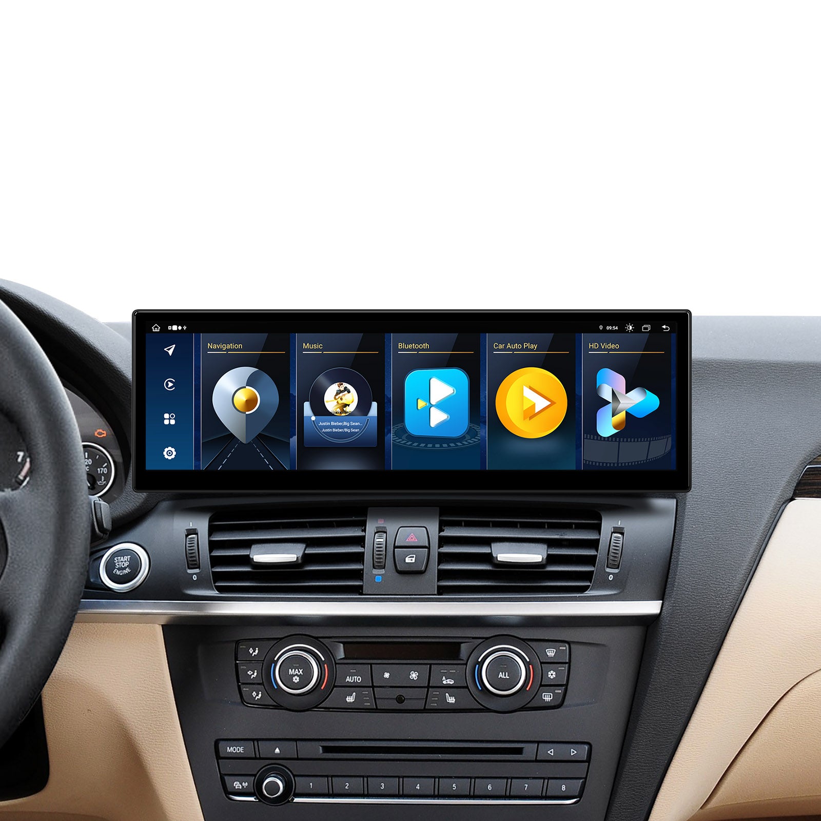 XTRONS QLBX44X3CI3 Custom-Fit 14.9in Android Head Unit BMW X3 8GB RAM 256GB