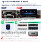 XTRONS QLM4245MLS 14.9″ 2K Android Head Unit for Mercedes M-Class/GL-Class