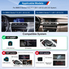 XTRONS QTB10FVCI Wireless CarPlay Android Head Unit for BMW 5 Series 10.25in