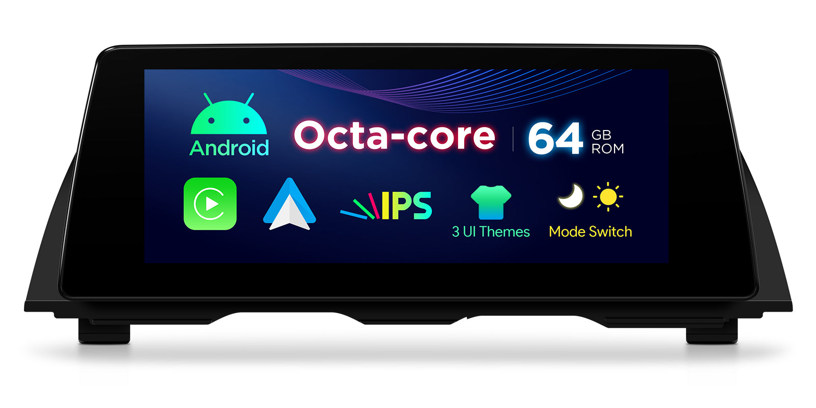 XTRONS QTB10FVCI Wireless CarPlay Android Head Unit for BMW 5 Series 10.25in