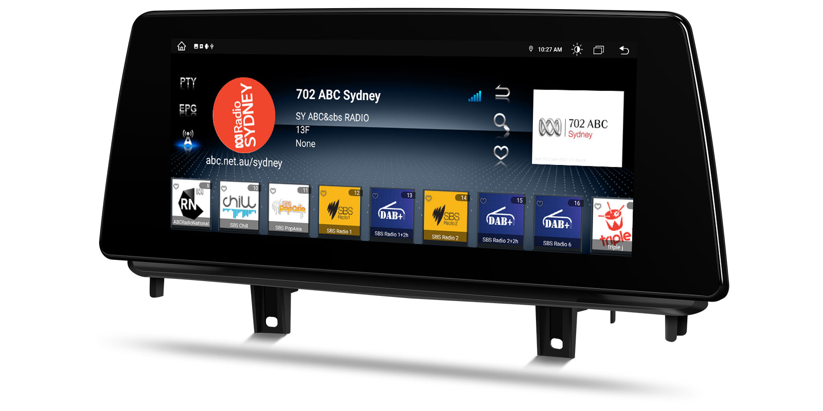 XTRONS QTB10X5NB Wireless CarPlay Android Head Unit BMW X5 X6 10.25in
