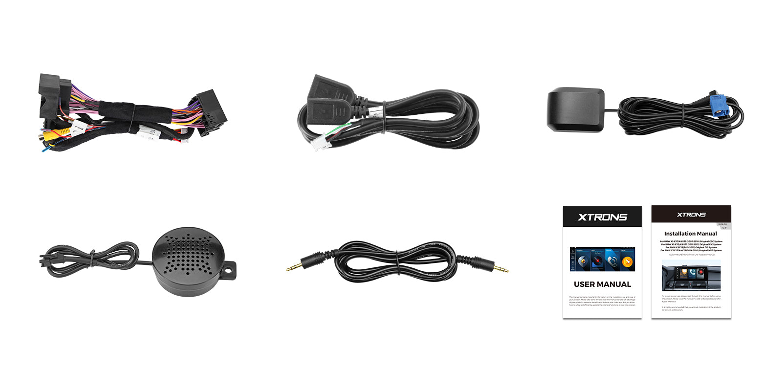 XTRONS QTB10X5NB Wireless CarPlay Android Head Unit BMW X5 X6 10.25in