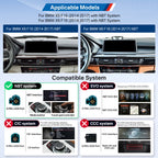 XTRONS QTB10X5NB Wireless CarPlay Android Head Unit BMW X5 X6 10.25in
