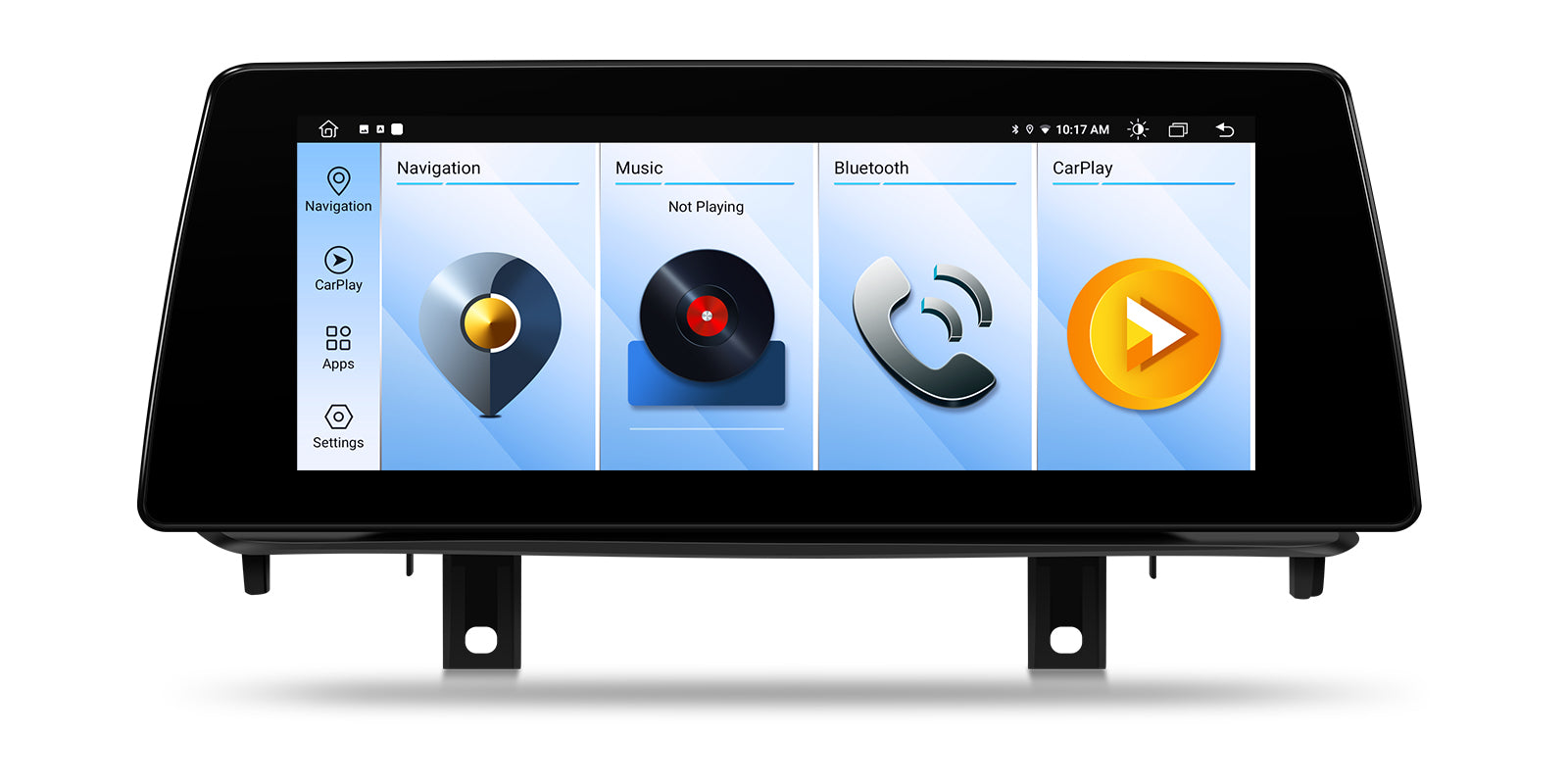 XTRONS QTB10X5NB Wireless CarPlay Android Head Unit BMW X5 X6 10.25in