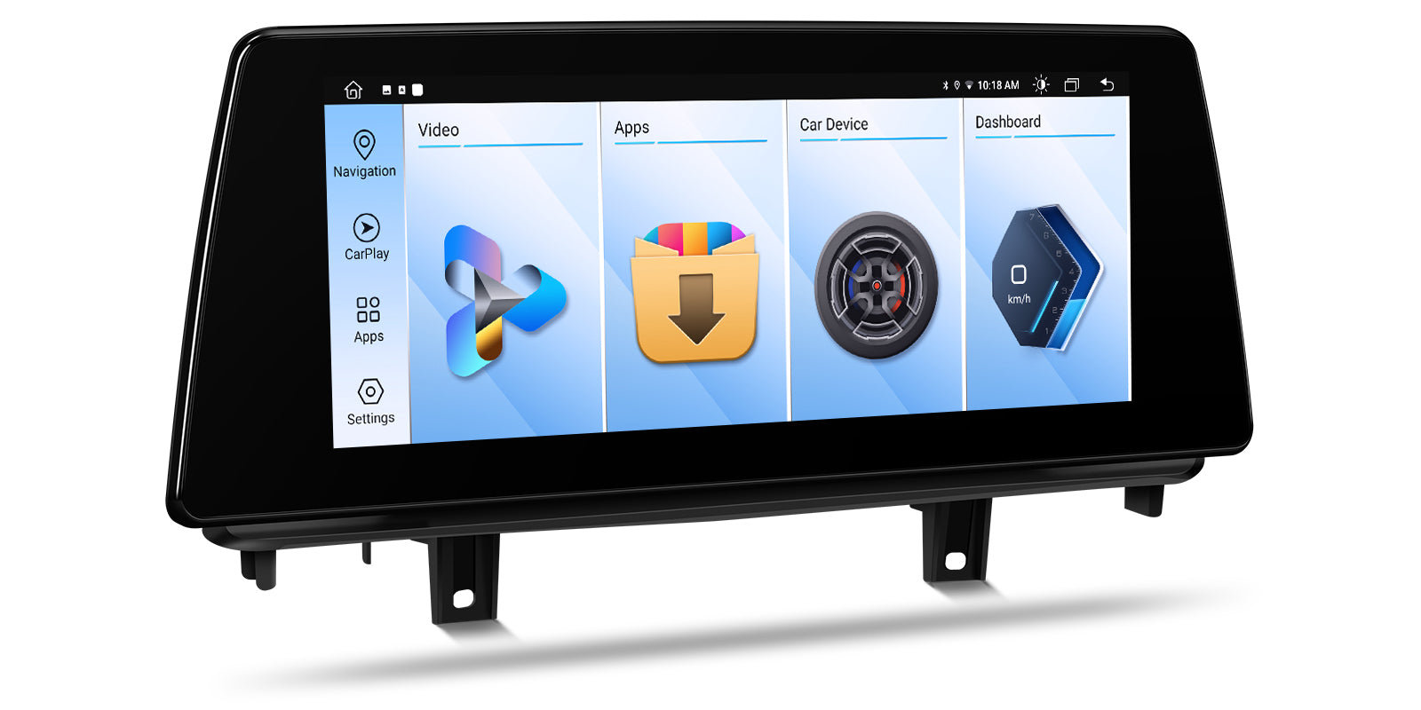 XTRONS QTB10X5NB Wireless CarPlay Android Head Unit BMW X5 X6 10.25in