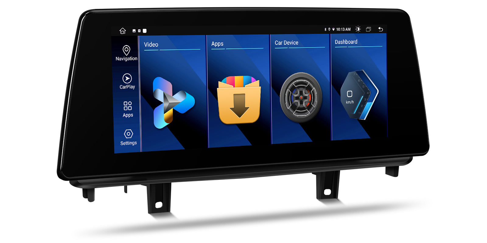 XTRONS QTB10X5NB Wireless CarPlay Android Head Unit BMW X5 X6 10.25in