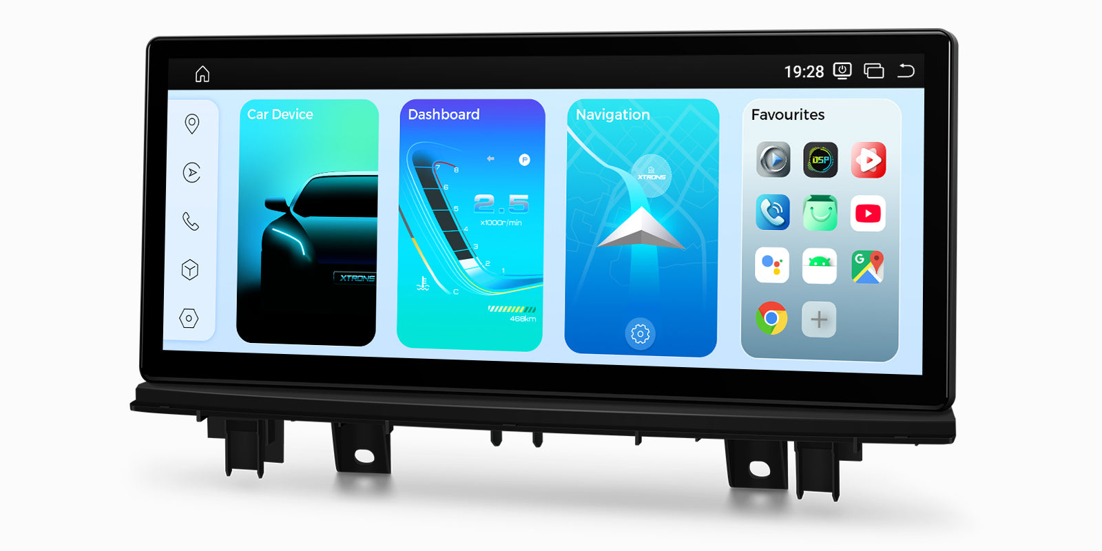 XTRONS QWBX24EVB12X1N 12.3in 2K Screen Android Car Stereo for BMW X1 F48 X2 F39