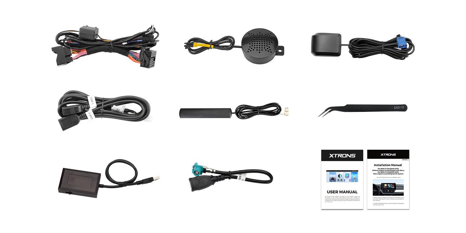 XTRONS QWBX24EVB12X1N 12.3in 2K Screen Android Car Stereo for BMW X1 F48 X2 F39
