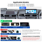 XTRONS QWBX24EVB12X1N 12.3in 2K Screen Android Car Stereo for BMW X1 F48 X2 F39
