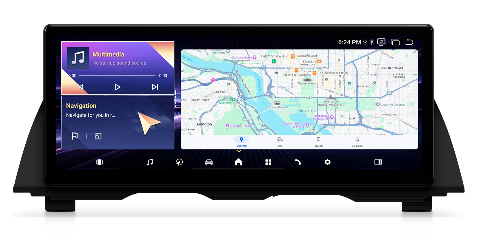 XTRONS QWBX24NB12FV 12.3" Android Head Unit for BMW 5 Series