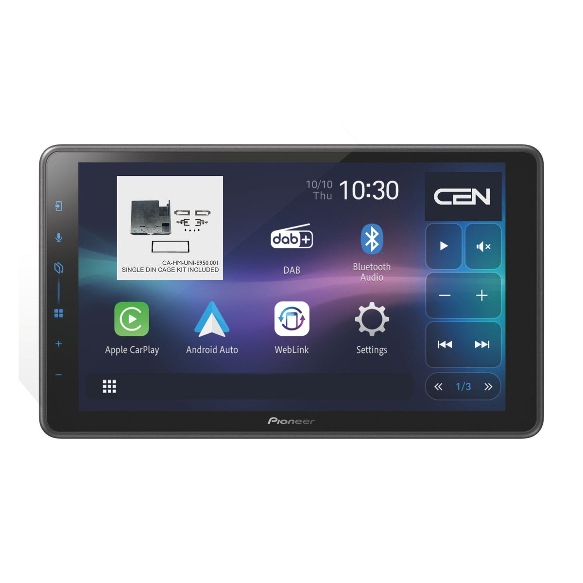 Pioneer SPH-EVO98DAB 9 Inch Apple CarPlay Android Auto Floating Car Stereo