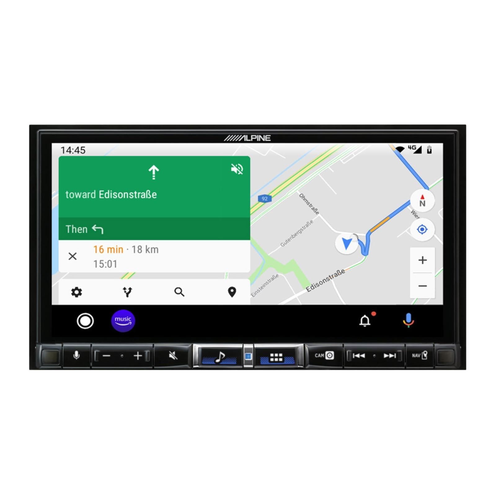 Alpine ILX-705D Digital Media Station With Built-in Class-D Amplifier Apple CarPlay DAB