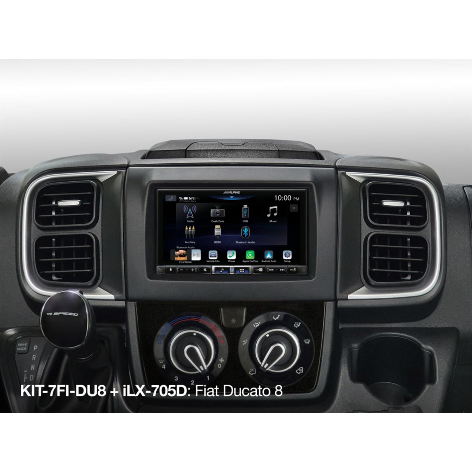 Alpine ILX-705D Digital Media Station With Built-in Class-D Amplifier Apple CarPlay DAB