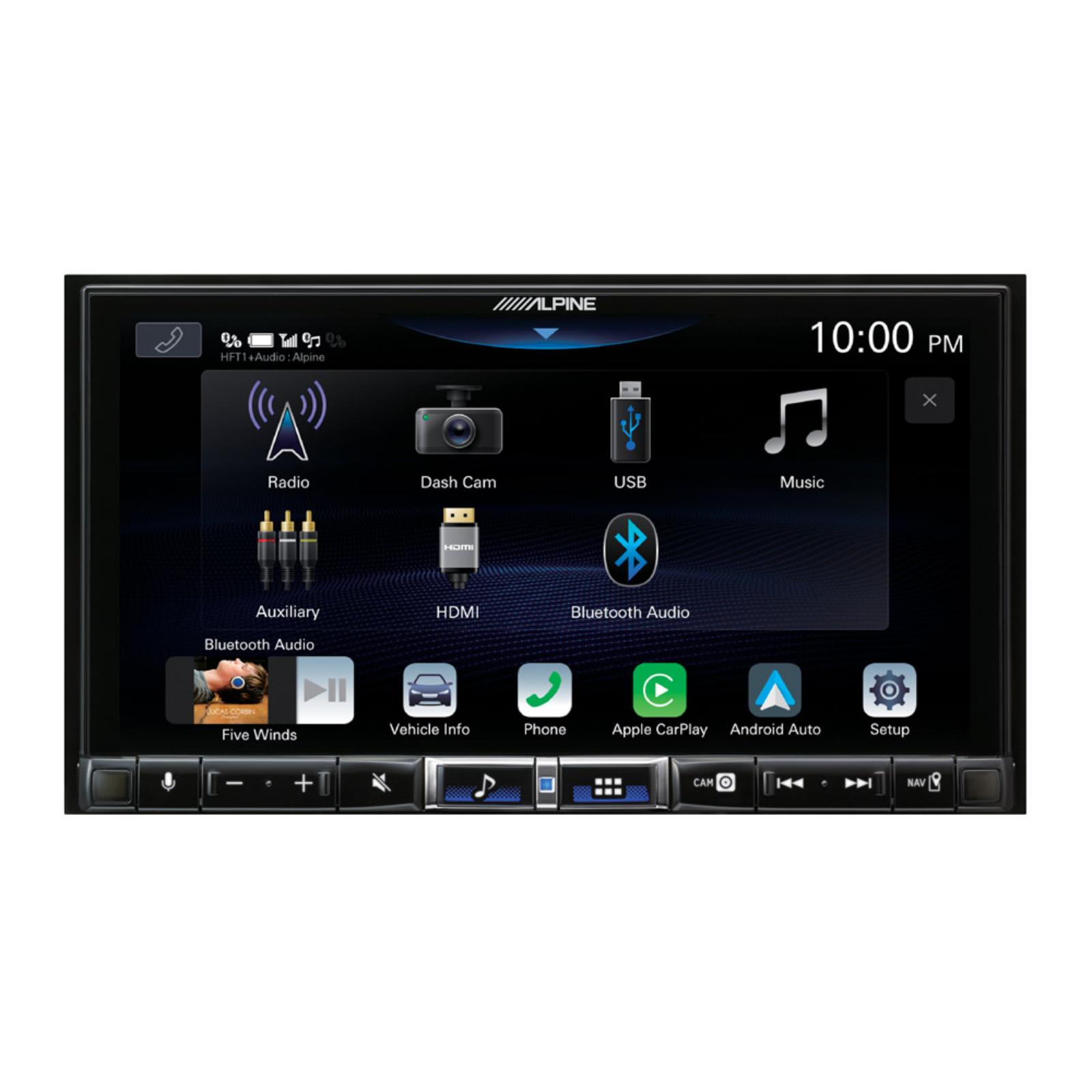 Alpine ILX-705D Digital Media Station With Built-in Class-D Amplifier Apple CarPlay DAB
