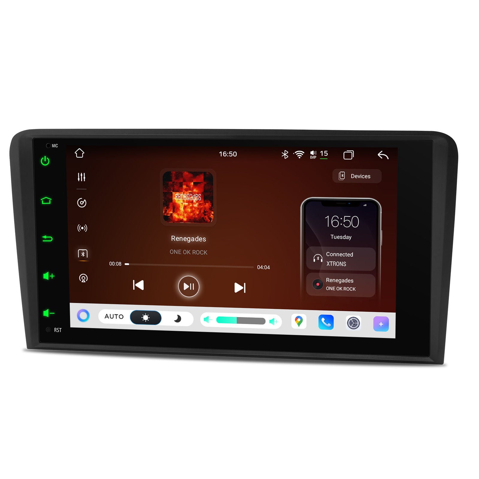 XTRONS IMH84A3AL 8in Android 14 Car Stereo Wireless CarPlay Audi A3