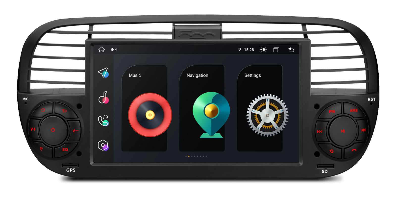 XTRONS IA7250FLBS 7in Wireless CarPlay Android Head Unit