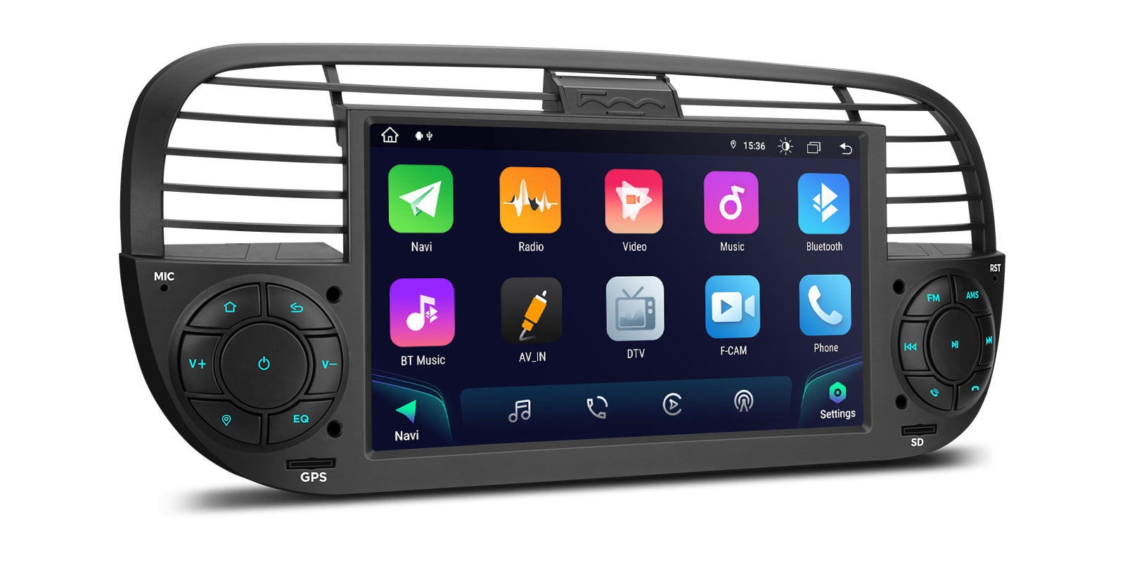 XTRONS IA7250FLBS 7in Wireless CarPlay Android Head Unit