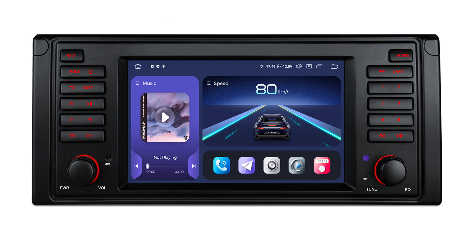 XTRONS IQ7439BL BMW E39 7" Android 14 Head Unit