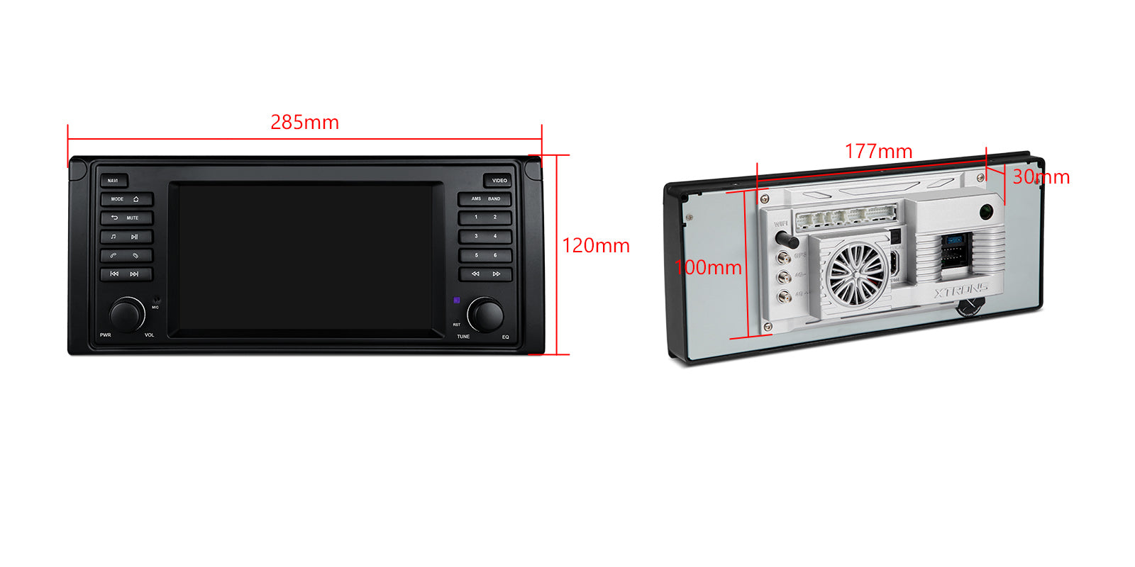 XTRONS IQ7439BL BMW E39 7" Android 14 Head Unit