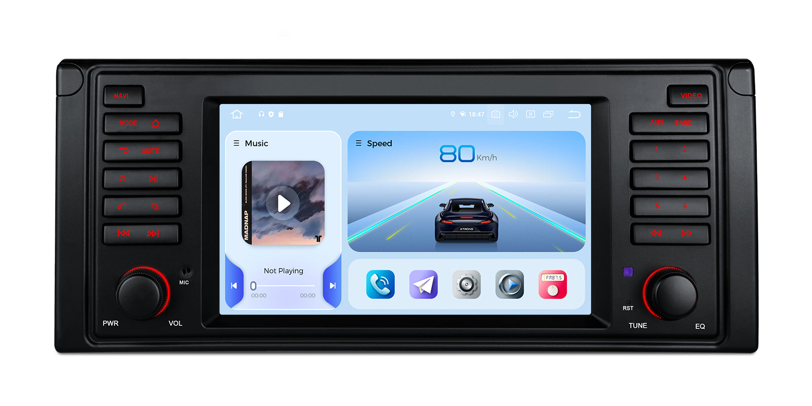 XTRONS IQ7439BL BMW E39 7" Android 14 Head Unit