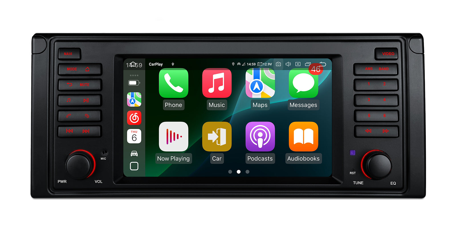 XTRONS IQ7439BL BMW E39 Qualcomm 665 7" Android Head Unit Car Stereo with Apple CarPlay and Android Auto