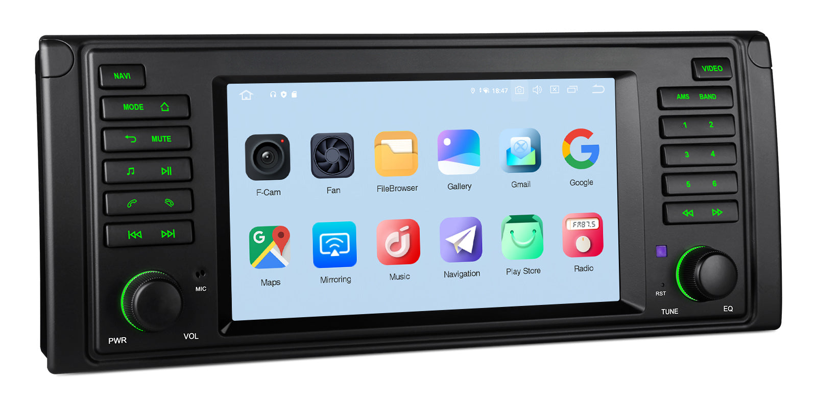 XTRONS IQ7439BL BMW E39 7" Android 14 Head Unit