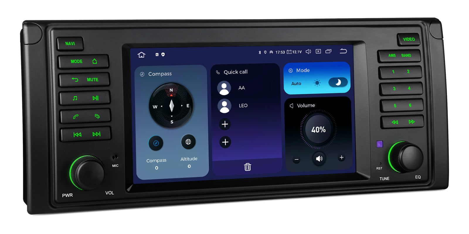 XTRONS IQ7439BL BMW E39 7" Android 14 Head Unit
