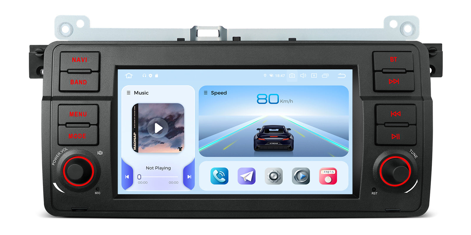 XTRONS IQ7446BL 7" Qualcomm 665 Android 14 Head Unit Car Stereo