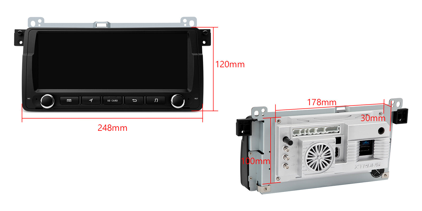 XTRONS Qualcomm 665 8.8" Android 14 Head Unit Car Stereo IQ8446BH