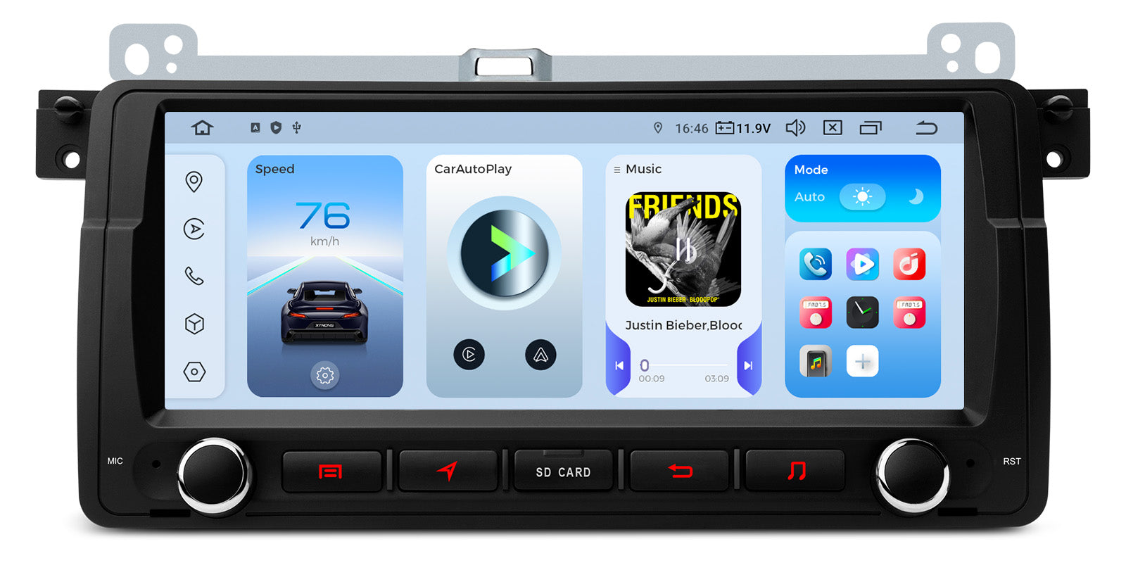 XTRONS IQ8446BH Qualcomm 665 8.8in Android 14 Head Unit BMW/Rover/MG