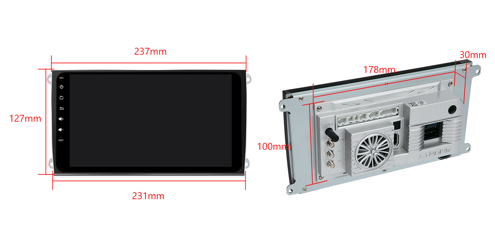 XTRONS IQ94CYPP Porsche Cayenne Qualcomm 665 9in Android 14 Head Unit