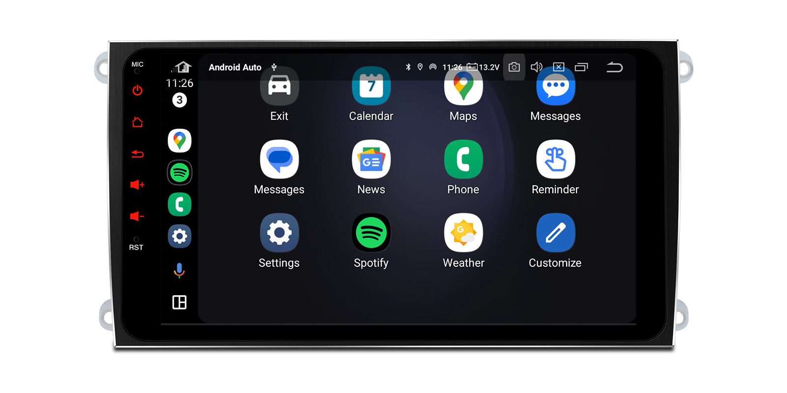 XTRONS IQ94CYPP Porsche Cayenne Qualcomm 665 9in Android 14 Head Unit