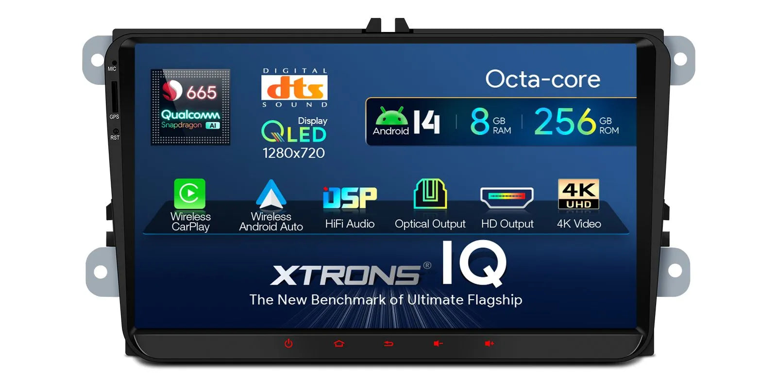 XTRONS IQ94MTVP 9 Inch Android Car Stereo for VW Skoda Seat 8GB RAM 256GB