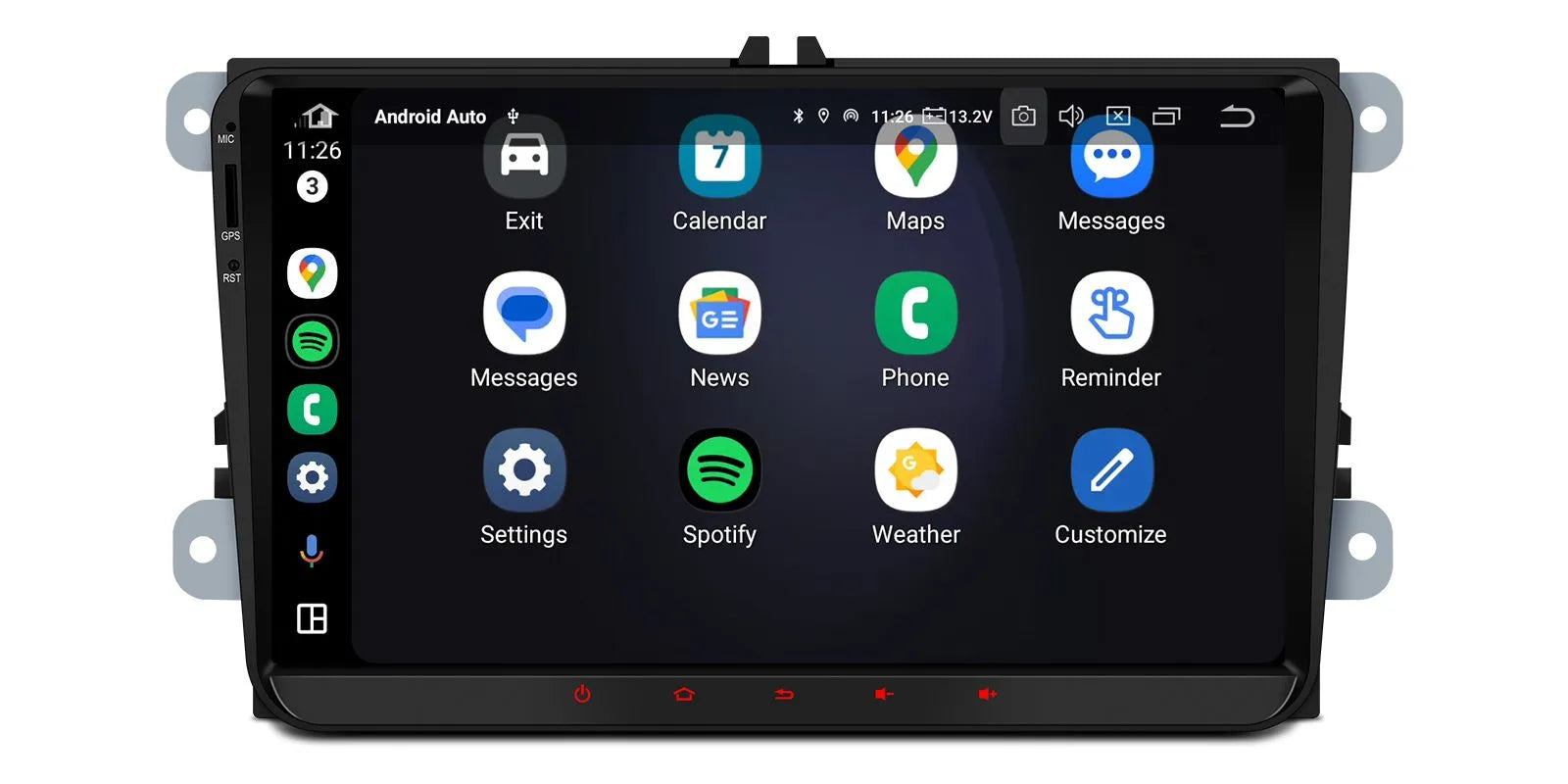 XTRONS IQ94MTVP 9 Inch Android Car Stereo for VW Skoda Seat 8GB RAM 256GB