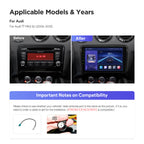 Xtrons IQP94TTAP 9in QLED Android Head Unit for Audi TT, 8GB 256GB