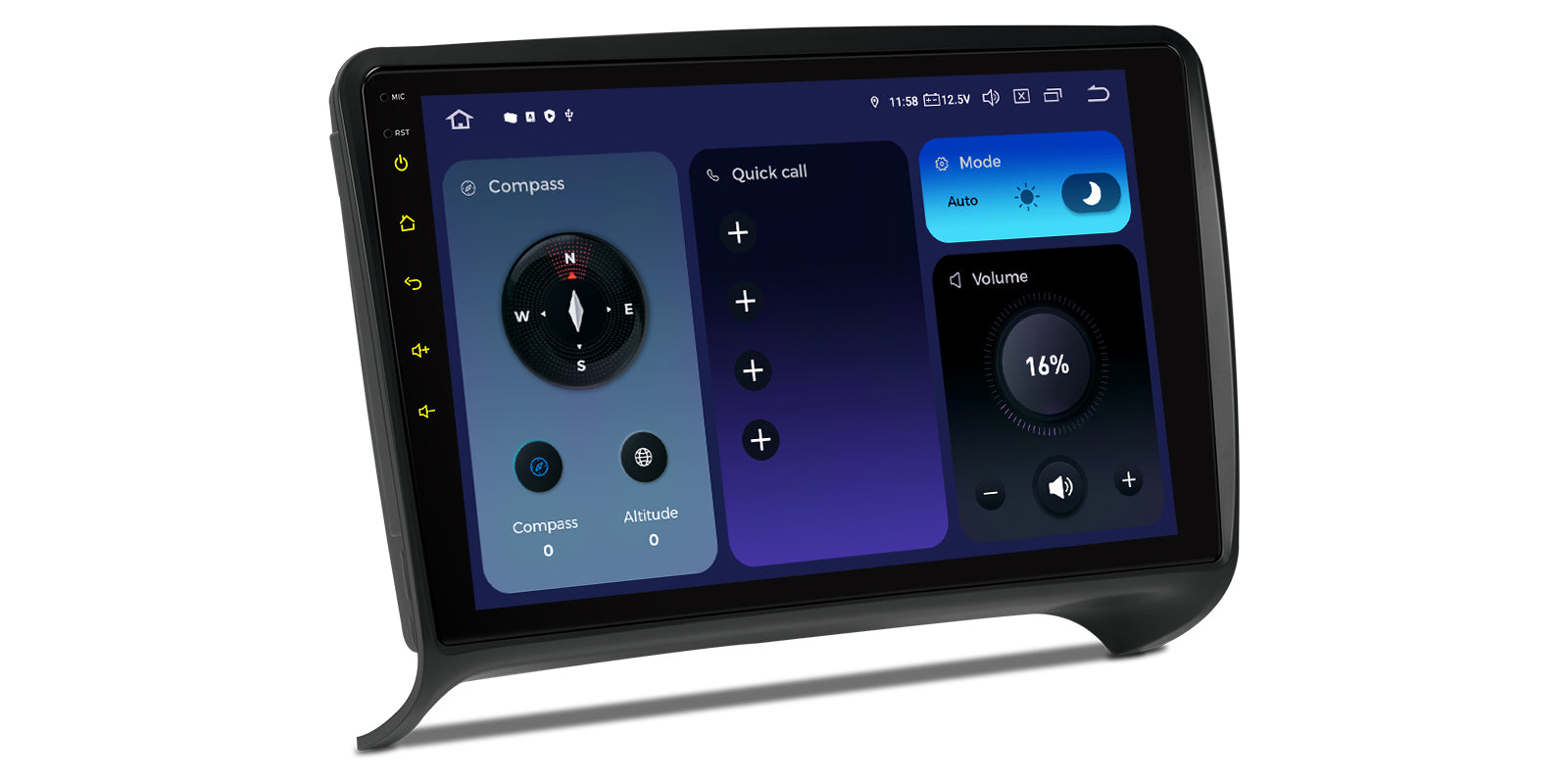 Xtrons IQP94TTAP 9in QLED Android Head Unit for Audi TT, 8GB 256GB