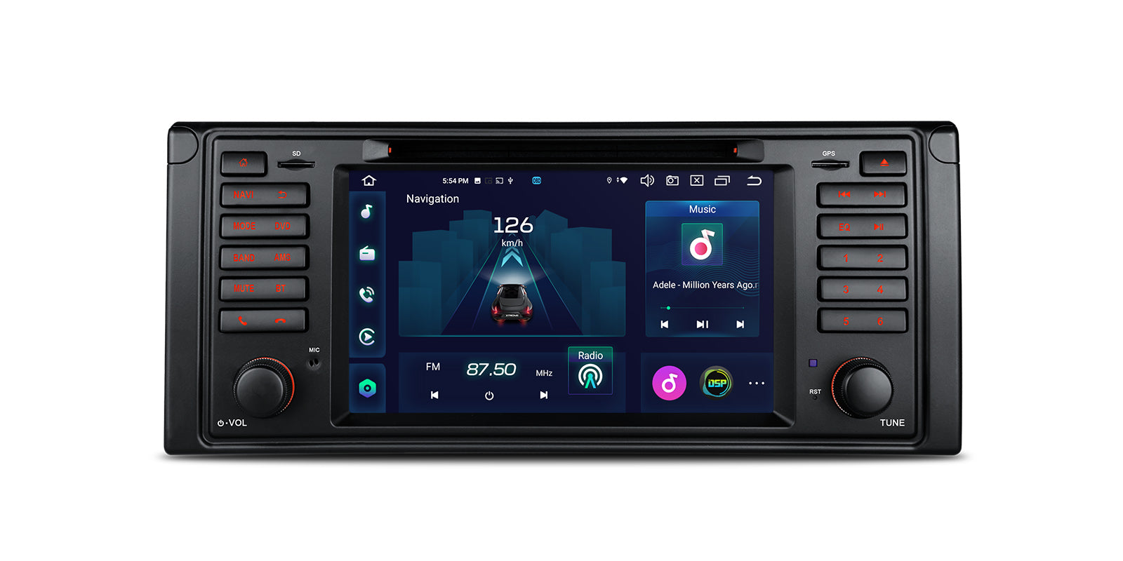 XTRONS IX7239BS BMW E39 7in Wireless CarPlay Android 12 Head Unit 8GB 128GB