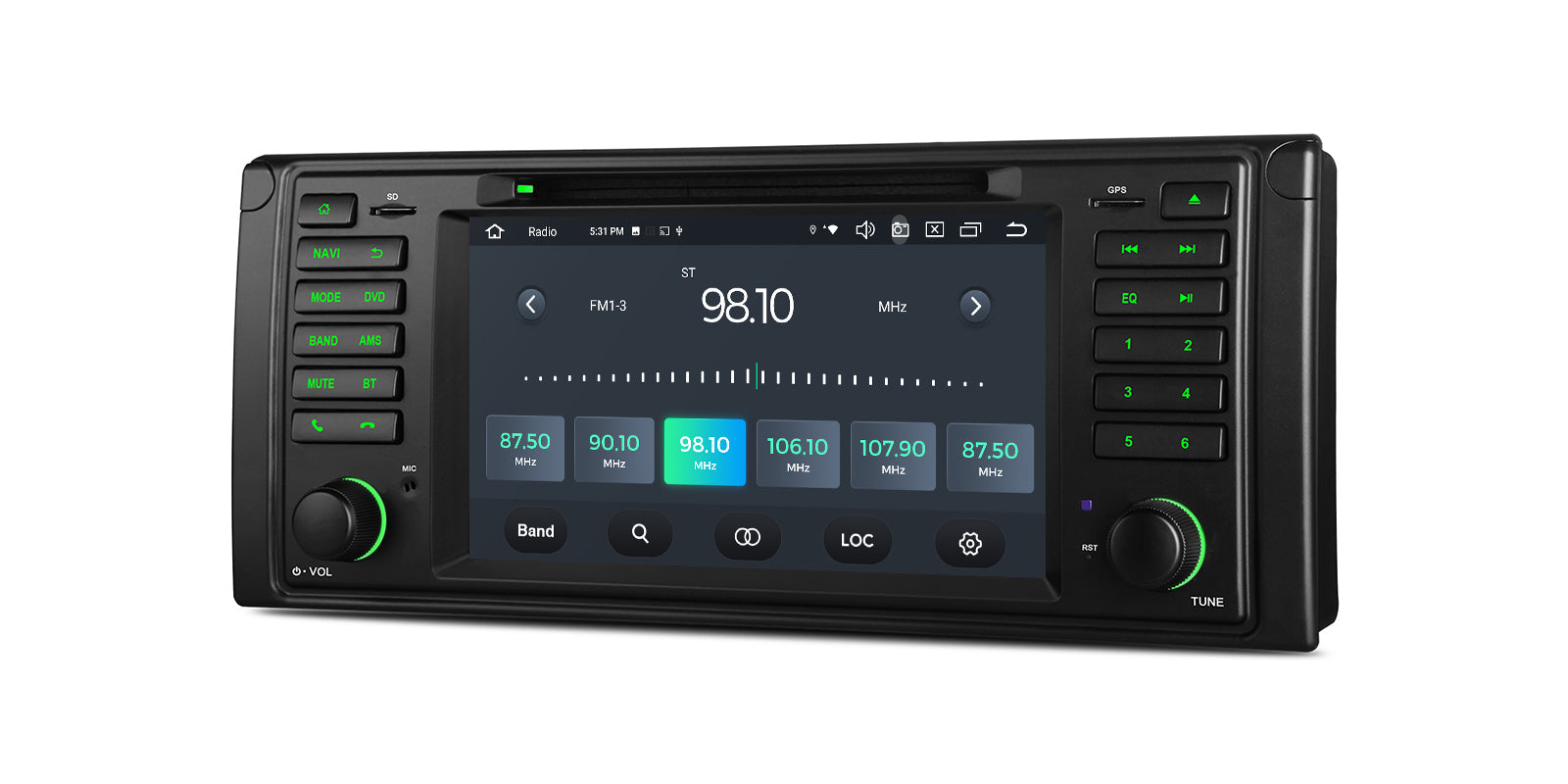 XTRONS IX7239BS BMW E39 7in Wireless CarPlay Android 12 Head Unit 8GB 128GB