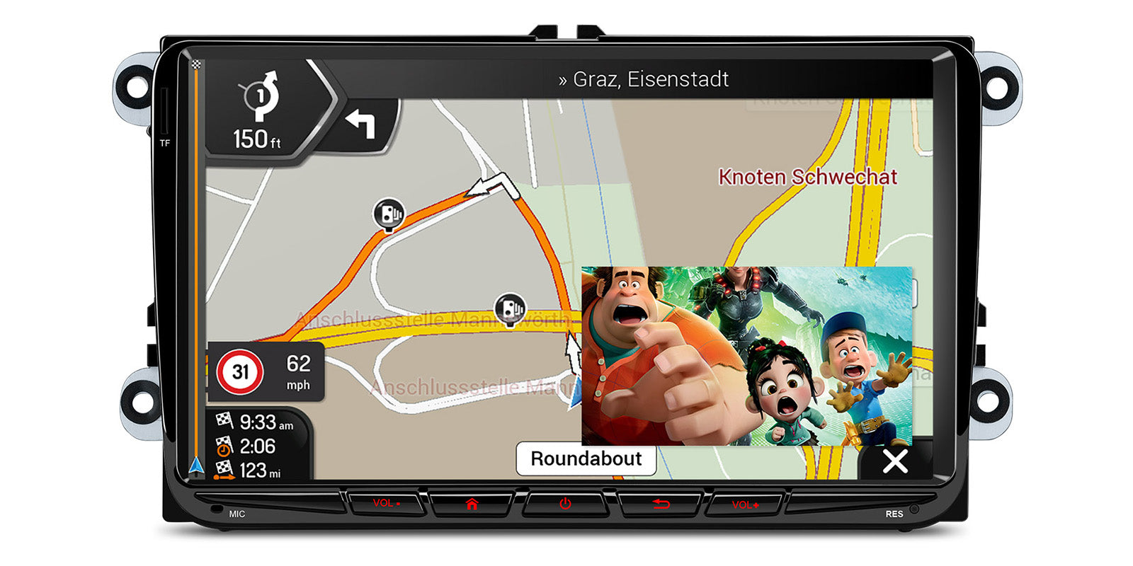 XTRONS IXA94MTVL Wireless CarPlay Android 14 Head Unit for VW/Skoda/Seat